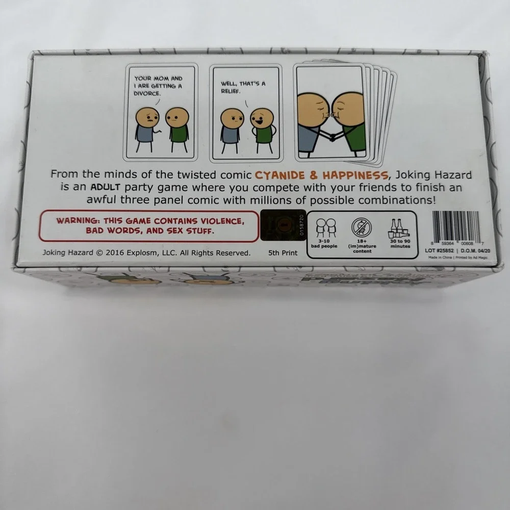 Explosm Cyanide & Happiness 2016 Joking‎ Hazard An Offensive Adult Game Used